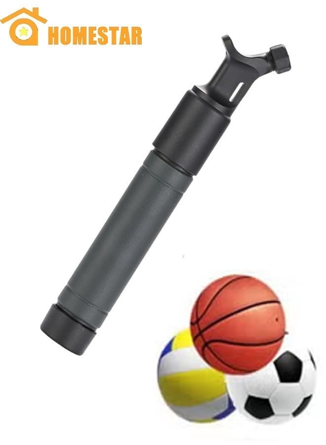 HOMESTAR Ball Air Pump, Suitable for Football, Volleyball, Basketball, Rugby, Soccer Ball, Other Inflatable Balls, Black - Image 1